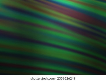 Dark Green vector bokeh template. Colorful illustration in blurry style with gradient. Brand new style for your business design.