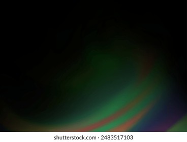 Dark Green vector bokeh template. A completely new color illustration in a bokeh style. Brand new design for your business.