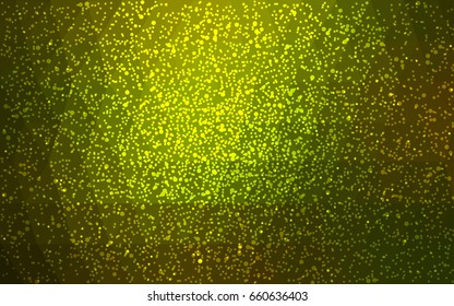 Dark Green vector christmas postcard low polygon background. Illustration consisting of triangles. Abstract triangular polygonal origami or crystal design of New Year celebration.
