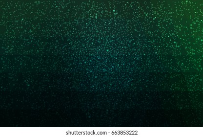 Dark Green vector christmas postcard low polygon background. Illustration consisting of triangles. Abstract triangular polygonal origami or crystal design of New Year celebration.