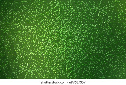 Dark Green vector christmas postcard low polygon background. Illustration consisting of triangles. Abstract triangular polygonal origami or crystal design of New Year celebration.