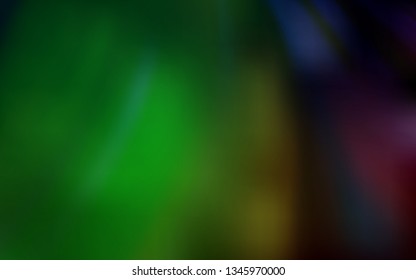Dark Green vector colorful abstract background. A completely new colored illustration in blur style. Smart design for your work.