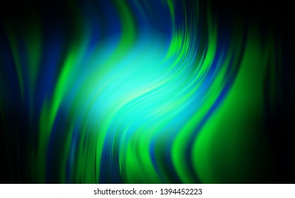 Dark Green vector colorful abstract background. New colored illustration in blur style with gradient. New style for your business design.