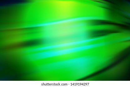 Dark Green vector colorful abstract texture. A completely new colored illustration in blur style. The best blurred design for your business.