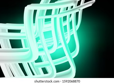 Dark Green vector colorful abstract texture. A completely new colored illustration in blur style. New style design for your brand book.