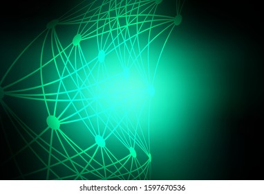 Dark Green vector colorful abstract background. Modern abstract illustration with gradient. Smart design for your work.