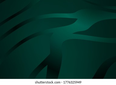 Dark Green vector colorful abstract background. Abstract colorful illustration with gradient. New style design for your brand book.