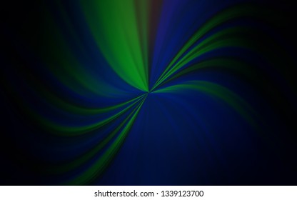 Dark Green vector colorful blur backdrop. Glitter abstract illustration with gradient design. Background for designs.