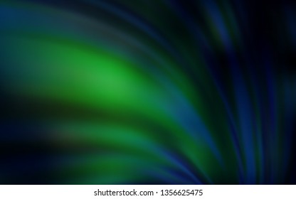 Dark Green vector colorful blur backdrop. A completely new colored illustration in blur style. Elegant background for a brand book.