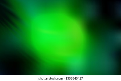 Dark Green vector colorful blur background. Glitter abstract illustration with gradient design. Background for designs.