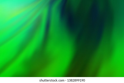 Dark Green vector colorful blur background. Modern abstract illustration with gradient. New style design for your brand book.