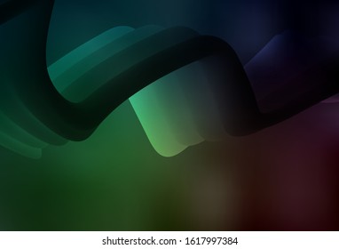 Dark Green vector colorful blur background. Colorful illustration in abstract style with gradient. New style design for your brand book.