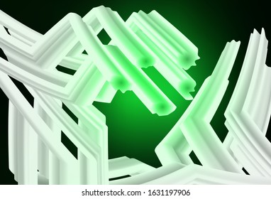 Dark Green vector colorful blur background. Colorful illustration in abstract style with gradient. New way of your design.