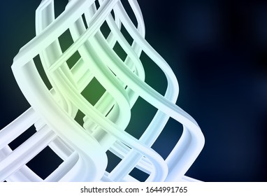 Dark Green vector colorful blur background. An elegant bright illustration with gradient. Background for a cell phone.