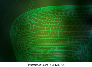 Fondo negro de color oscuro vectorial verde. Nueva ilustración de color en estilo borroso con degradado. El mejor diseño borroso para su negocio.