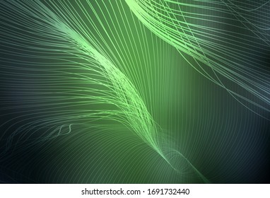 Dunkelgrüne Vektorillustration, bunter unscharfer Hintergrund. Farbige abstrakte Illustration mit Farbverlauf. Das beste unscharfe Design für Ihr Unternehmen.