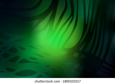 Dunkelgrüner, bunter, unscharfer Hintergrund. Kreative Illustration im Stil der Halbfone mit Farbverlauf. Das beste unscharfe Design für Ihr Unternehmen.