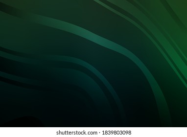 El fondo de la persiana colorida del vector verde oscuro. Ilustración creativa en estilo de semitono con gradiente. El mejor diseño borroso para su negocio.