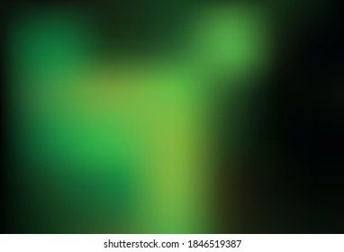 Dark Green vector colorful blur background. Colorful illustration in abstract style with gradient. Elegant background for a brand book.