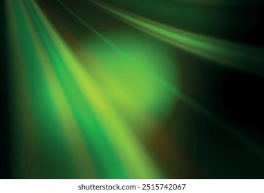 Vector verde oscuro de fondo desenfocado de colores. Ilustración colorida en estilo abstracto con gradiente. Fondo elegante para un libro de marca.