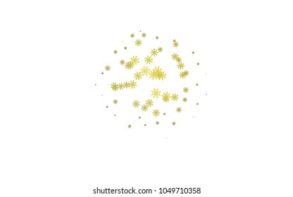 Dark Green vector cover with beautiful snowflakes. Blurred decorative design in xmas style with snow. The pattern can be used for year new  websites.