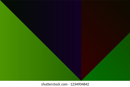 Dark Green vector cover with colorful palette. Shining palette with spectrum of colors. Pattern for easy creation of leaflets, banners, booklets.