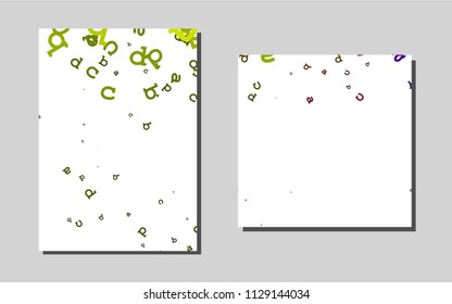 Dark Green vector cover for Envelopes. Blurred decorative design in abstract style with textbox. Pattern for ads, leaflets, labels of your business.