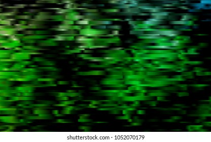 Dark Green vector cover with long lines. Glitter abstract illustration with colored sticks. Best design for your ad, poster, banner.