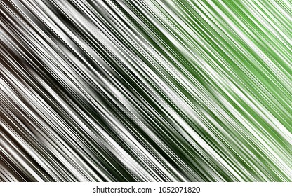 Dark Green vector cover with long lines. Lines on blurred abstract background with gradient. The pattern can be used as ads, poster, banner for commercial.
