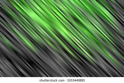 Dark Green vector cover with long lines. Glitter abstract illustration with colored sticks. The pattern can be used for busines ad, booklets, leaflets
