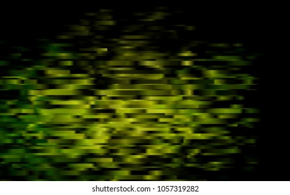 Dark Green vector cover with long lines. Decorative shining illustration with lines on abstract template. The template can be used as a background.
