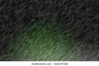 Dark Green vector cover with long lines. Decorative shining illustration with lines on abstract template. Smart design for your business advert.