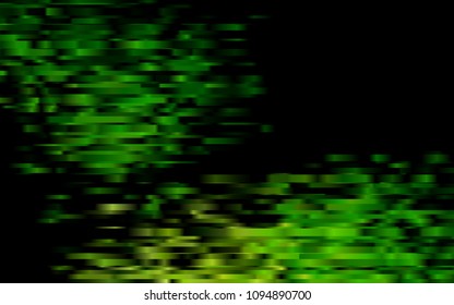 Dark Green vector cover with long lines. Blurred decorative design in simple style with lines. The pattern can be used for websites.