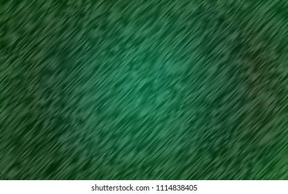 Dark Green vector cover with long lines. Blurred decorative design in simple style with lines. Best design for your ad, poster, banner.