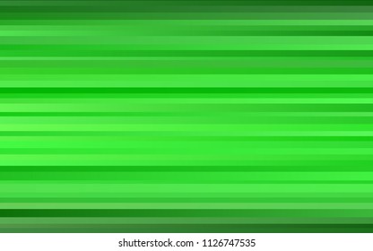 Dark Green vector cover with long lines. Glitter abstract illustration with colored sticks. Best design for your ad, poster, banner.
