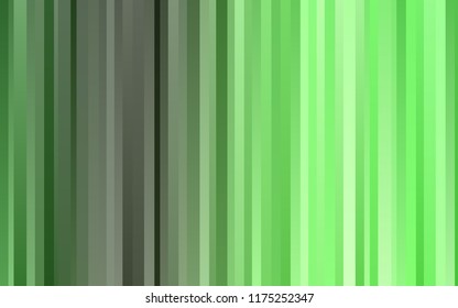 Dark Green vector cover with long lines. Shining colored illustration with narrow lines. Best design for your ad, poster, banner.