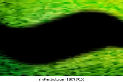 Dark Green vector cover with long lines. Lines on blurred abstract background with gradient. The pattern can be used for websites.