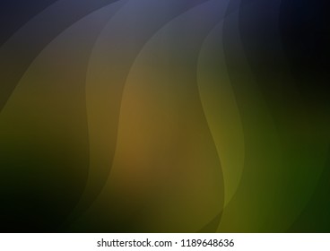 Dark Green vector cover with long lines. Glitter abstract illustration with colored sticks. The pattern can be used for busines ad, booklets, leaflets