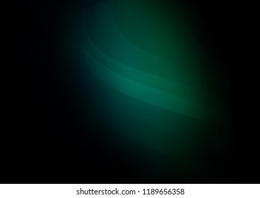 Dark Green vector cover with long lines. Shining colored illustration with narrow lines. The pattern can be used for busines ad, booklets, leaflets