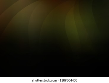 Dark Green vector cover with long lines. Modern geometrical abstract illustration with staves. Smart design for your business advert.