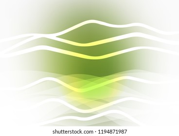 Dark Green vector cover with long lines. Shining colored illustration with narrow lines. The pattern can be used as ads, poster, banner for commercial.