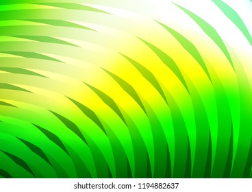 Dark Green vector cover with long lines. Shining colored illustration with narrow lines. The pattern can be used for websites.