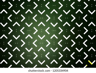 Dark Green vector cover with long lines. Lines on blurred abstract background with gradient. The pattern can be used for websites.