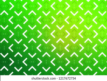 Dark Green vector cover with long lines. Lines on blurred abstract background with gradient. The template can be used as a background.