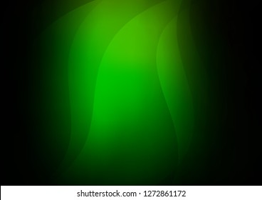 Dark Green vector cover with long lines. Glitter abstract illustration with colored sticks. Smart design for your business advert.