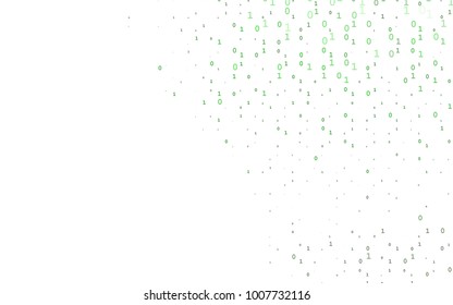 Dark Green vector cover with mathematic symbols. Colored mathematic signs with gradient on white background. Best design for your ad, poster, banner of math college.