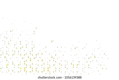 Dark Green vector cover with mathematic symbols. Blurred design in simple style with collection of numerals. Best design for your ad, poster, banner of math college.