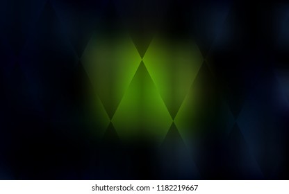 Dark Green vector cover in polygonal style. Modern abstract illustration with colorful rectangles. Pattern for busines ad, booklets, leaflets