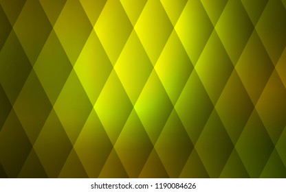 Dark Green vector cover in polygonal style. Glitter abstract illustration with rectangular shapes. Pattern for commercials.