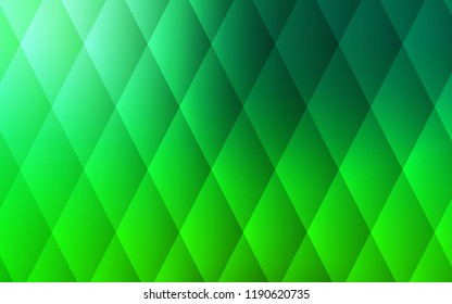 Dark Green vector cover in polygonal style. Illustration with set of colorful rectangles. Best design for your ad, poster, banner.